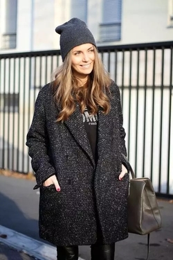 針織帽怎么戴好看