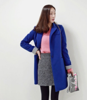 藍色大衣配什么內搭