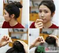 韓式簡單丸子頭扎法 今年流行丸子頭你會(huì)嗎？