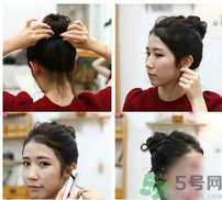 韓式簡單丸子頭扎法 今年流行丸子頭你會(huì)嗎？