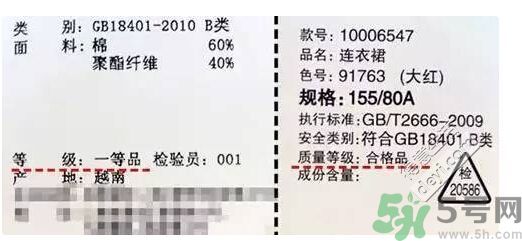 衣服一等品是什么意思？衣服一等品和合格品哪個(gè)好？