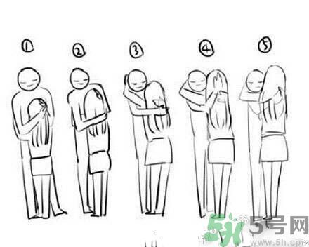 不同身高差的擁抱姿勢是怎樣的？情侶擁抱的姿勢有哪些？