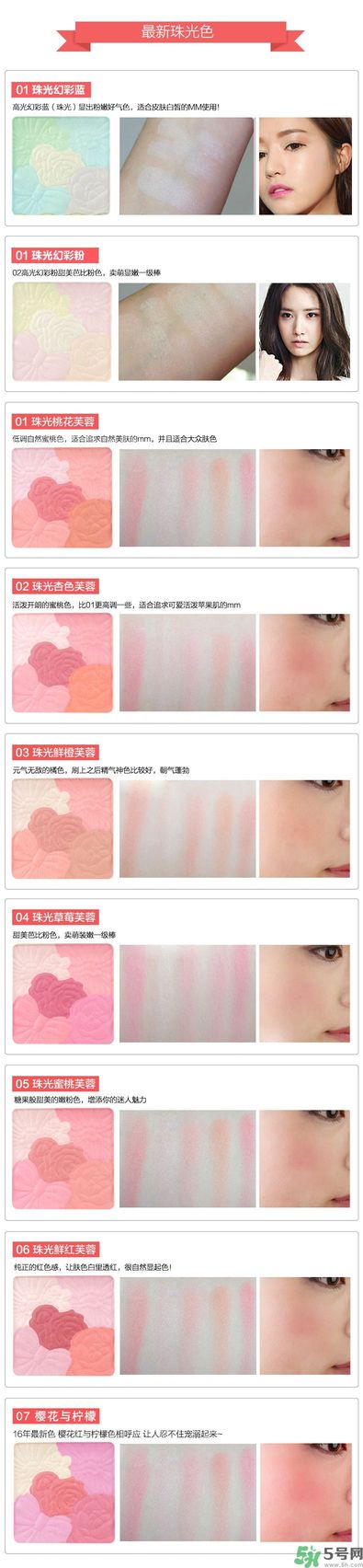 canmake花瓣腮紅色號(hào)對(duì)比圖？canmake五色花瓣腮紅試色
