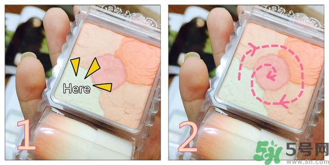 canmake花瓣腮紅色號對比圖？canmake五色花瓣腮紅試色