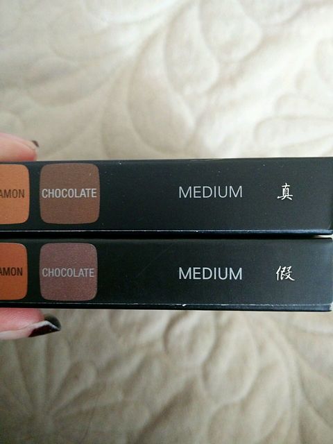 Anastasia修容盤真假辨別圖 Anastasia修容盤真?zhèn)舞b別對比