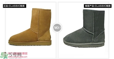 ugg是什么牌子？ugg雪地靴真假辨別圖對比