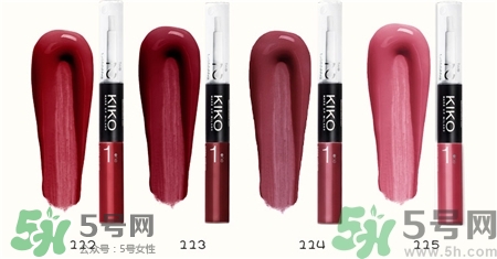 kiko雙頭唇釉色號(hào) kiko雙頭唇彩試色圖
