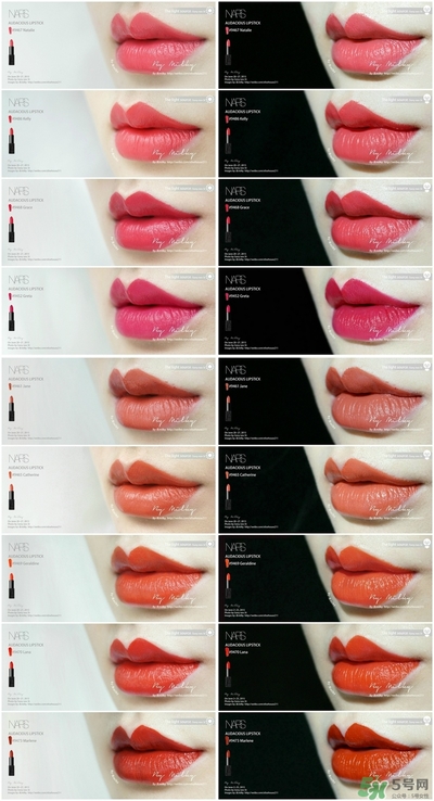 nars惹火唇膏試色 nars惹火口紅色號(hào)試色全 nars惹火唇膏試色 nars惹火口紅色號(hào)試色全