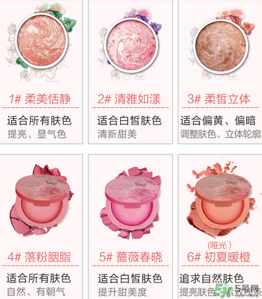 瑪麗黛佳腮紅怎么選？瑪麗黛佳腮紅試色