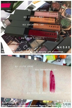 three2017春季彩妝有哪些？three2017春季彩妝試色