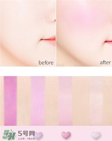 謎尚愛心腮紅色號(hào) missha愛心腮紅試色