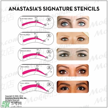 anastasia眉筆色號(hào)試色 anastasia眉筆試色圖 anastasia眉筆色號(hào)試色 anastasia眉筆試色圖