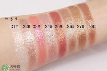 愛(ài)茉莉眼影膏色號(hào)試色 愛(ài)茉莉眼影膏試色圖