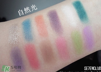 sleek日落盤(pán)眼影色號(hào)試色 sleek日落眼影盤(pán)試色圖