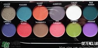 sleek日落盤(pán)眼影色號(hào)試色 sleek日落眼影盤(pán)試色圖