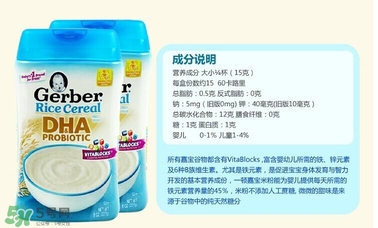 嘉寶dha米粉含鐵嗎？ 嘉寶dha米粉含鐵量多少？