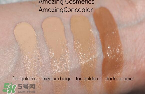 Amazing Cosmetic艾美倩遮瑕膏色號(hào) 艾美倩遮瑕膏試色