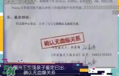 馬蓉曬親子鑒定書 孩子竟與王寶強無血緣關系