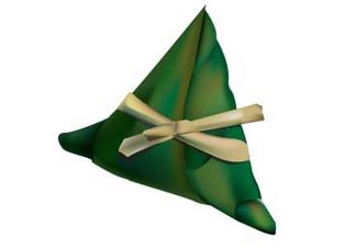 三角粽子怎么綁？三角粽子怎么綁繩子圖解？