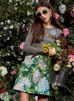 dolce gabanna杜嘉班納2017秋冬繡球花系列怎么樣_好看嗎？