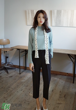 黑色闊腿褲配什么上衣？黑色闊腿褲搭配上衣圖片