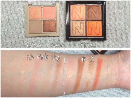novo眼影好用嗎？novo眼影試色與用法