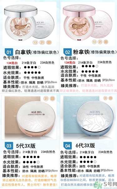 age20s粉底好還是赫拉氣墊好？