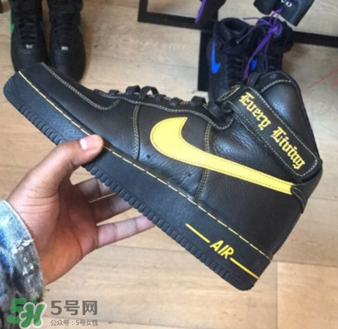 vlone與nike air force 1high聯名款運動鞋配色有哪幾種？