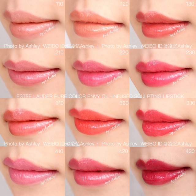雅詩(shī)蘭黛傾慕精油唇膏色號(hào)_試色圖大全 雅詩(shī)蘭黛傾慕精油唇膏色號(hào)_試色圖大全