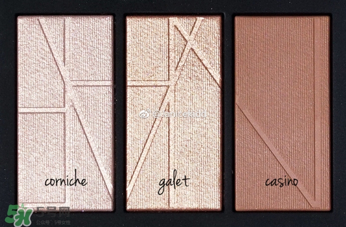 nars2017高光修容盤色號(hào)_試色圖