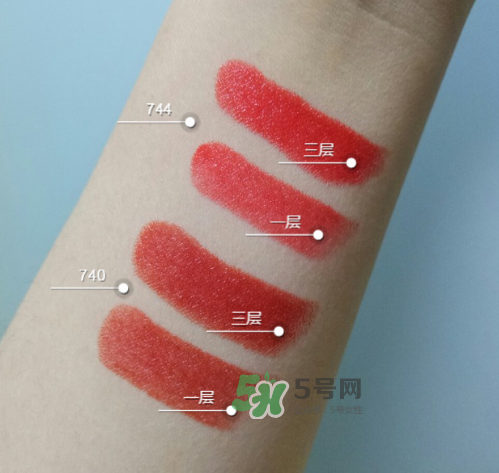dior740和744哪個(gè)好看？迪奧740和744試色對(duì)比