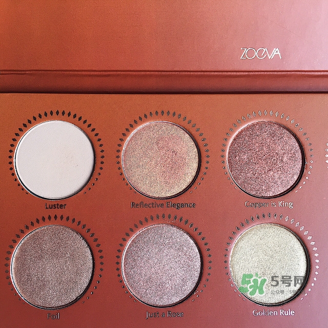 zoeva玫瑰金眼影盤色號試色 zoeva rose golden盤試色