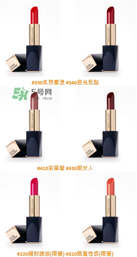 雅詩(shī)蘭黛絕對(duì)欲望霧感唇膏色號(hào)_試色圖 雅詩(shī)蘭黛絕對(duì)欲望霧感唇膏色號(hào)_試色圖