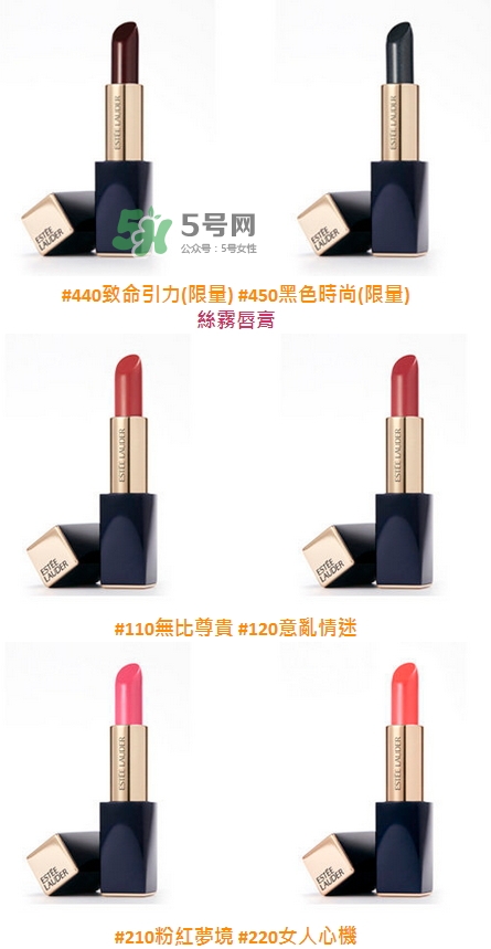 雅詩(shī)蘭黛絕對(duì)欲望霧感唇膏色號(hào)_試色圖 雅詩(shī)蘭黛絕對(duì)欲望霧感唇膏色號(hào)_試色圖