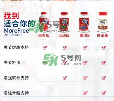 movefree紅藍(lán)綠區(qū)別 movefree維骨力有哪幾款？