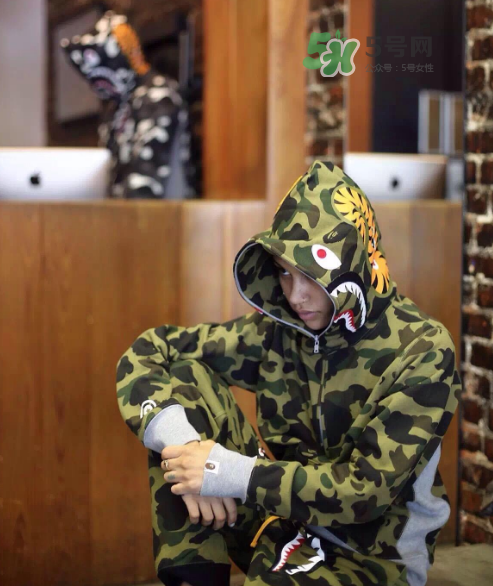 a bathing ape彩色鯊魚衛(wèi)衣多少錢？bape彩色迷彩鯊魚外套價格