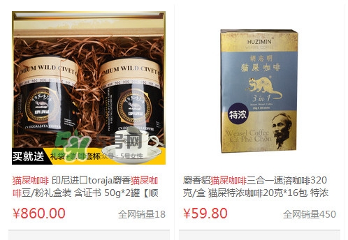 貓屎咖啡多少錢一杯？貓屎咖啡多少錢一斤