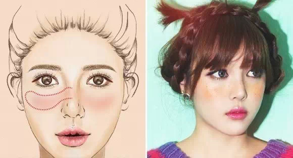 腮紅的畫法圖解 腮紅的畫法步驟 腮紅的畫法圖解 腮紅的畫法步驟