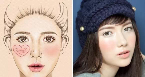 腮紅的畫法圖解 腮紅的畫法步驟 腮紅的畫法圖解 腮紅的畫法步驟