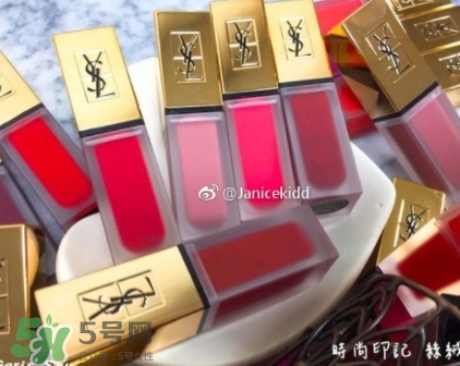ysl絲絨印記啞光唇露多少錢？ysl絲絨啞光唇露試色