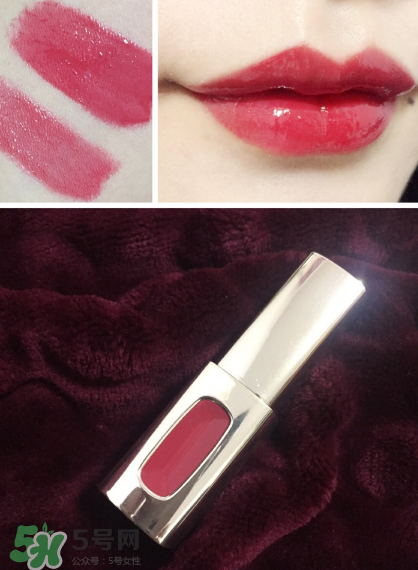 歐萊雅唇釉901平價斬男色試色_試色圖