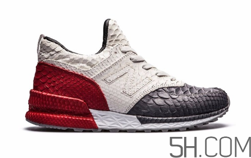 new balance 574 sport蟒蛇皮定制款實物什么樣？