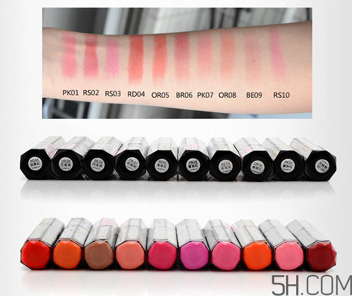 卡姿蘭絲緞美形唇膏色號_試色圖 卡姿蘭絲緞美形唇膏色號_試色圖