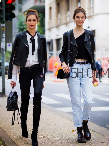 皮衣配牛仔褲好看嗎？皮衣和牛仔褲怎么搭配？