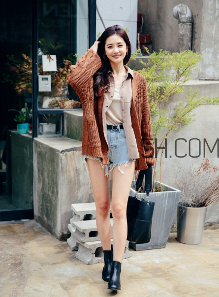 針織開(kāi)衫配什么褲子？針織開(kāi)衫搭配褲子圖片