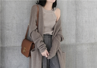 針織開衫配什么褲子？針織開衫搭配褲子圖片