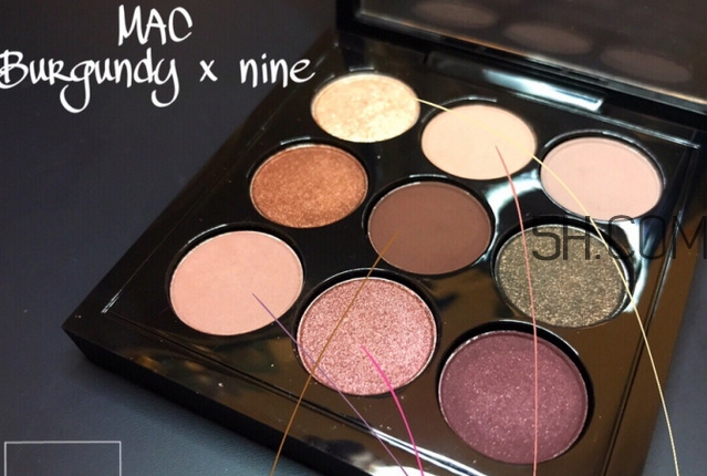 mac burgundy九色眼影盤(pán)眼妝畫(huà)法教程 mac burgundy九色眼影盤(pán)眼妝畫(huà)法教程