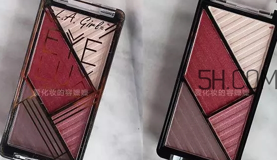 la girl四色眼影色號(hào)試色 洛杉磯女孩眼影試色