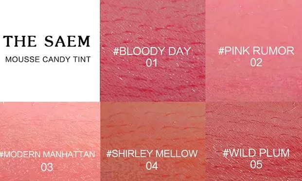 the saem得鮮搖搖樂唇釉色號(hào) 得鮮搖搖樂唇釉試色 the saem得鮮搖搖樂唇釉色號(hào) 得鮮搖搖樂唇釉試色