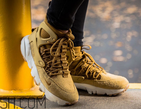 nike air footscape mid小麥配色上腳效果怎么樣？